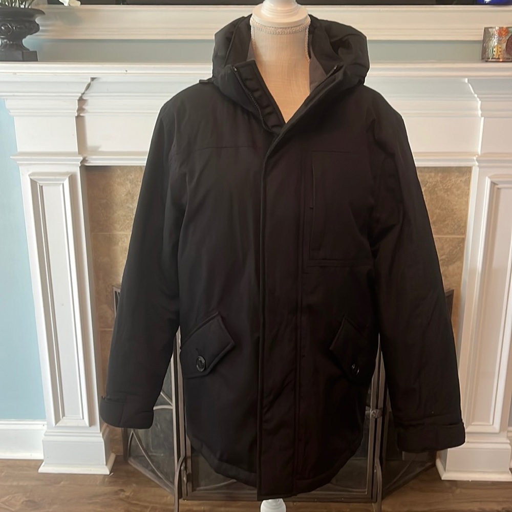 Lands End squall water proof insulated winter jacket pirmaloft